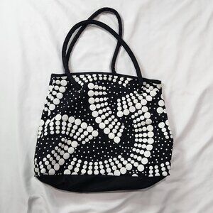 LEENIE tote bag Black White